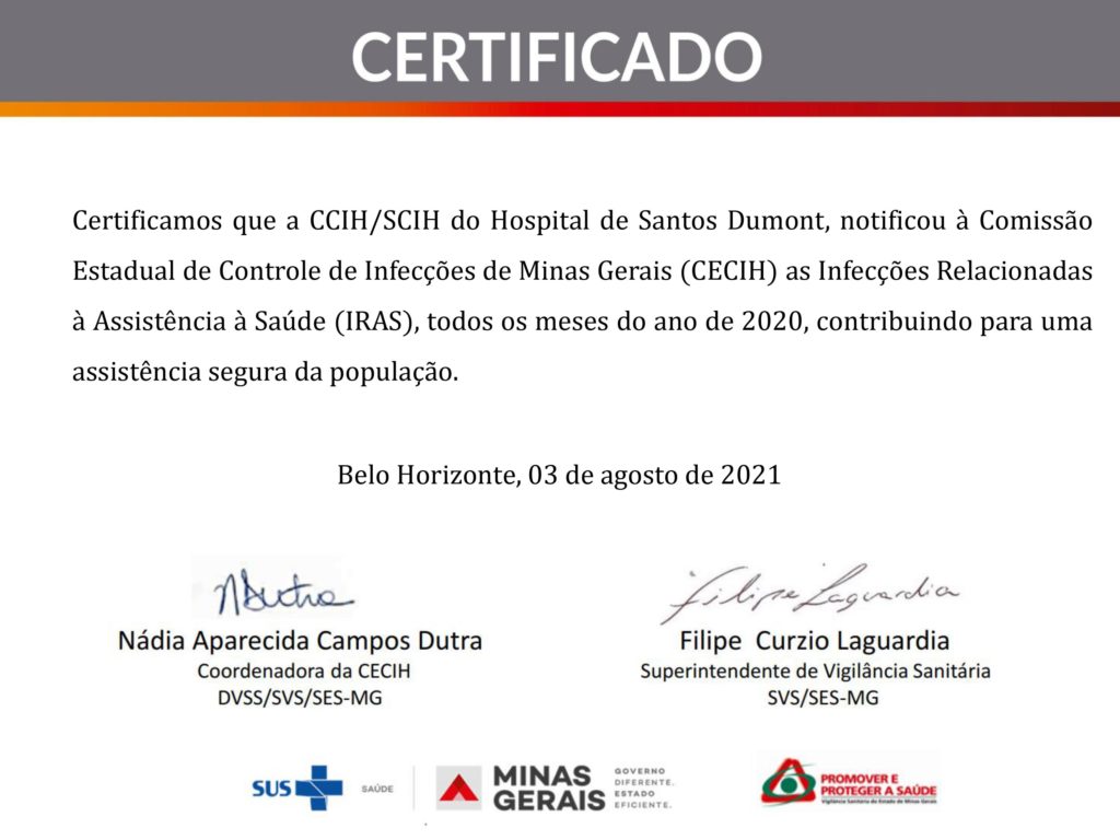 Certificado CCIH